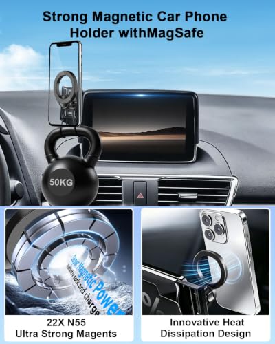 Car Phone Mount for Mazda CX (MX-5 Miata 2016-2023 /CX-3 2016-2021/3 2014-2016 / Magsafe)