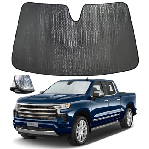Car Windshield Sun Shade for Chevrolet Silverado GMC Sierra 2019 (for Chevrolet Silverado GMC Sierra 2019-2026)