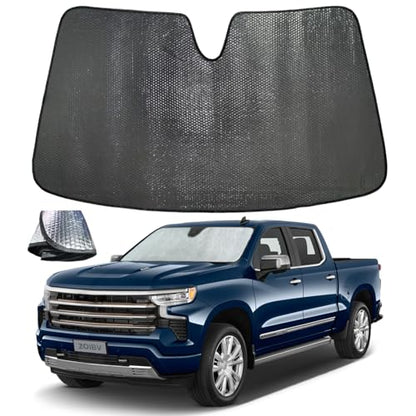 Car Windshield Sun Shade for Chevrolet Silverado GMC Sierra 2019 (for Chevrolet Silverado GMC Sierra 2019-2026)