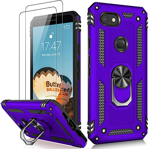 for Google Pixel 3A Case with Screen Protector (Purple / Google Pixel 3A)