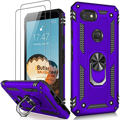 for Google Pixel 3A Case with Screen Protector (Purple / Google Pixel 3A)