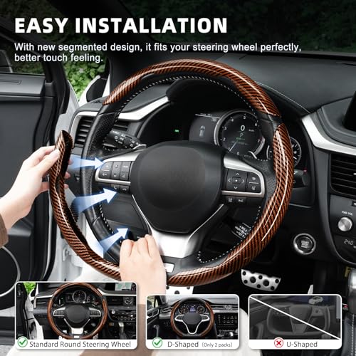 3pcs Carbon Fiber Anti (Glossy Brown / Universal (3pcs))