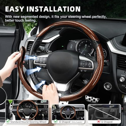 3pcs Carbon Fiber Anti (Glossy Brown / Universal (3pcs))