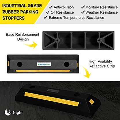 Car Stoppers for Garage (18x5x3IN 4Lbs)