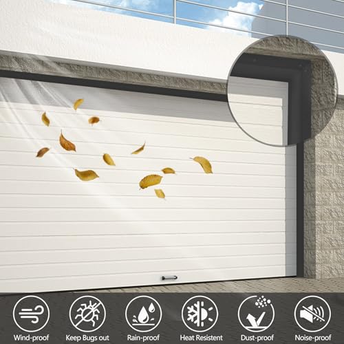 Garage Door Top and Sides Seal Strip (32.8 FT / Black)