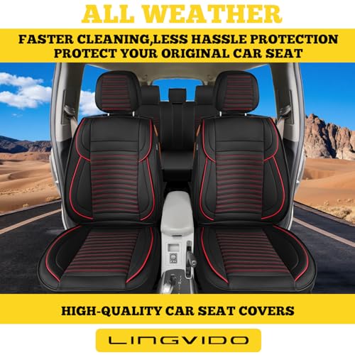 Front Car Seat Covers (Red / Front)