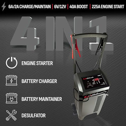 Wheeled 6A Car Battery Charger & Maintainer (Wheel Battery Charger)