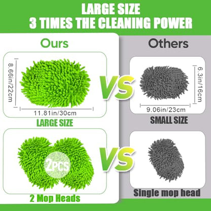 62" Car Wash Brush Mop Kit with Long Handle (Green)
