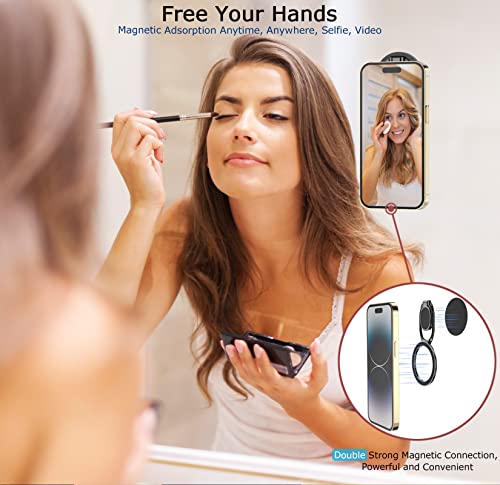 Magnetic Phone Ring Holder for iPhone (Black)