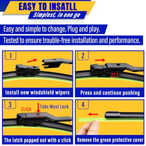 3 Wipers Fits Subaru Ascent 2019 (26"/20"/14")