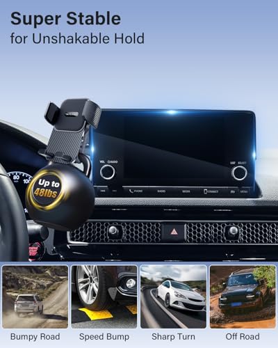 Car Phone Mount for BMW X3 X4 2022 (Universal Holder / 2022-2024 BMW X3/X4 | 12.3-Inch)