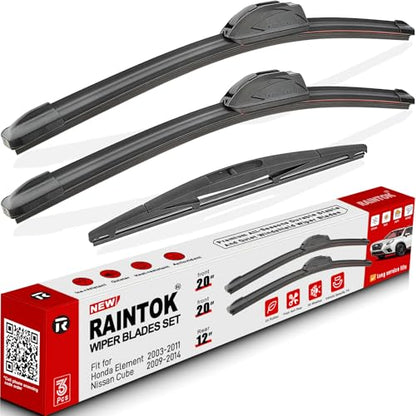 3 Pack Windshield Wiper Blades Replacement for Honda Element 2003 (20"/20"/12")