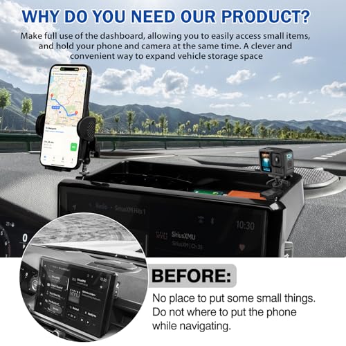 Car Phone Holder for Toyota Tacoma 2024 (Auto-Look+Organizer / Toyota Tacoma 2024-2026(14-In ))