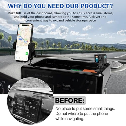Car Phone Holder for Toyota Tacoma 2024 (Auto-Look+Organizer / Toyota Tacoma 2024-2026(14-In ))
