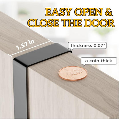 Over the Door Heavy Duty Metal Broom & Mop Holder (black)