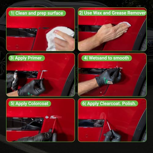 Car Paint Touch Up Brush Kit (Brush - Platinum Kit / Radiant Red)