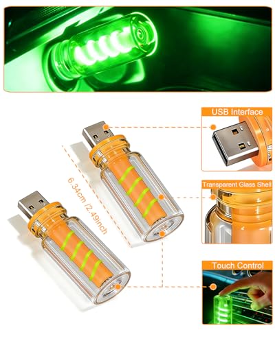 Green Touch Dimmable USB Night Light (Green)