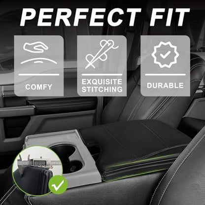 Armrest Cover for Ford F150 2015+ & F250 2017+ (2) 15-26 |F150| Jump Seat, +Thick)