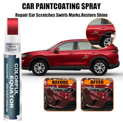 Car Touch Up Paint (Radiant Red Metallic(R-569M) for 2025 CR-V/2025 Accord/2025 Pilot/2025 Odyssey/2025 Ridgeline/2025 Passport)