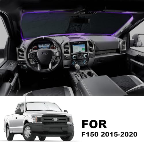 Foldable Front Windshield Sunshade fit for F150 2015 (Fit for F150 2015-2020)