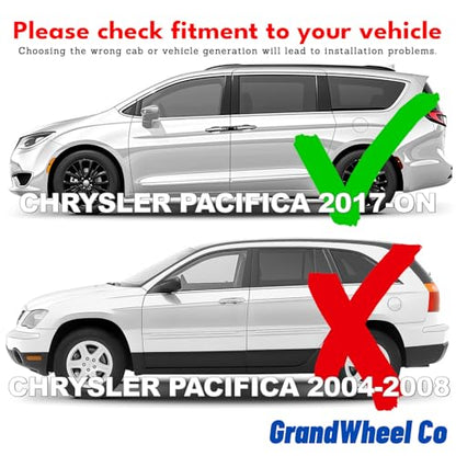 Window Deflectors Smoke Tinted in (For Pacifica 17-26)