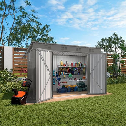 4 * 9.2 * 6 FT Outdoor Storage Shed (9.2x4FT)