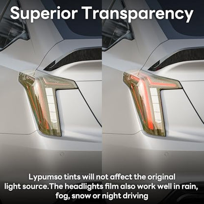 Car Light Tint Film (Ammo Yellow Honeycomb / 12in x 60in)