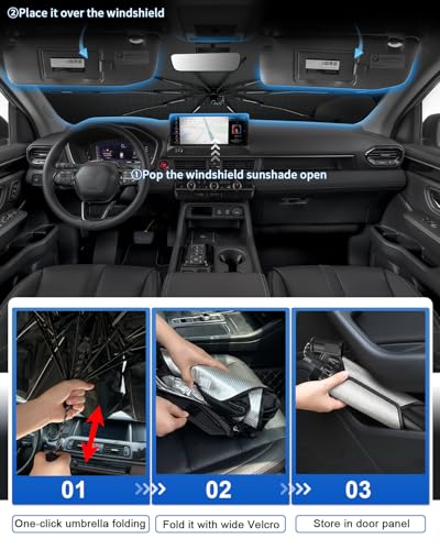for 2026 2027 Honda Passport Car Windshield Sun Shade Umbrella (2026 2027 Passport)