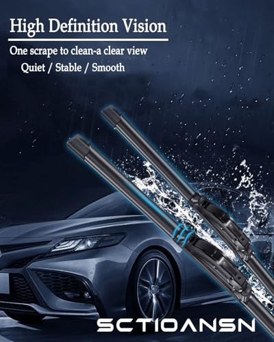 3Pcs Windshield Wiper Blades for Cadillac XT5 2017 2018 2019 2020 2021 2022 2023 (24''+20''/11T''(Cadillac XT5 2017-2019))