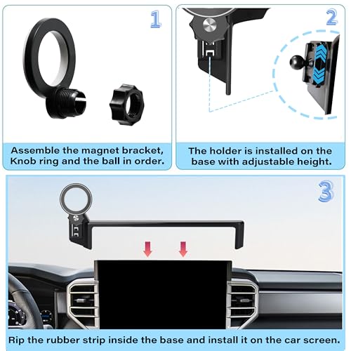 Car Phone Holder for 2022 (for 2022-2026 Tundra/2023-2026 Sequoia (14 Inch))