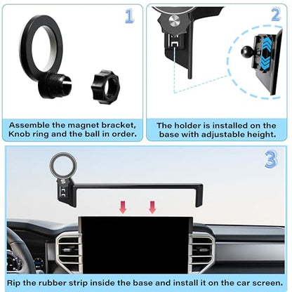 Car Phone Holder for 2022 (for 2022-2026 Tundra/2023-2026 Sequoia (14 Inch))