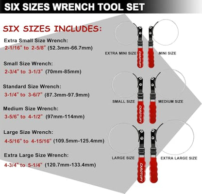 Oil Filter Wrench Set with Small Oil Funnel for Oil Change