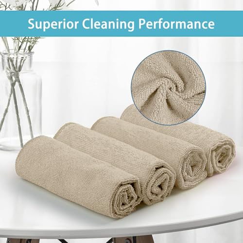 50PK Microfiber Cleaning Cloth (Brown)
