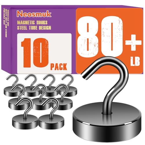 Magnetic Hooks Steel Tube Design for Cruise (Gunmetal / 80lb Magnetic Hooks)