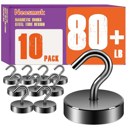 Magnetic Hooks Steel Tube Design for Cruise (Gunmetal / 80lb Magnetic Hooks)