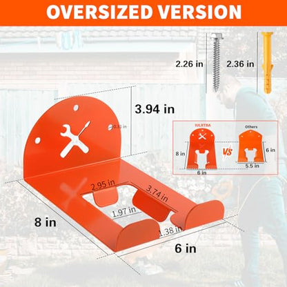 Upgraded Trimmer Rack Wall Mount (Orange-3Pack)