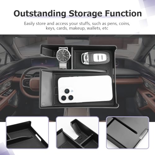 Lincoln Nautilus Center Console Organizer Compatible with 2024 2025 2026 Lincoln Nautilus Premiere