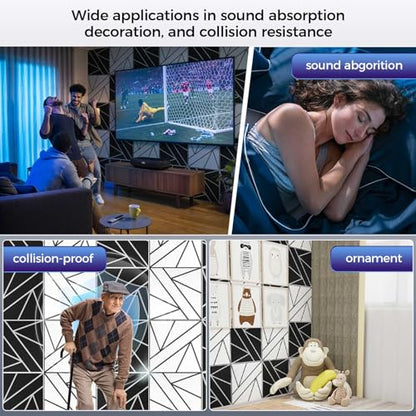 12 Pack 2 Layer Soundproof Wall Panels