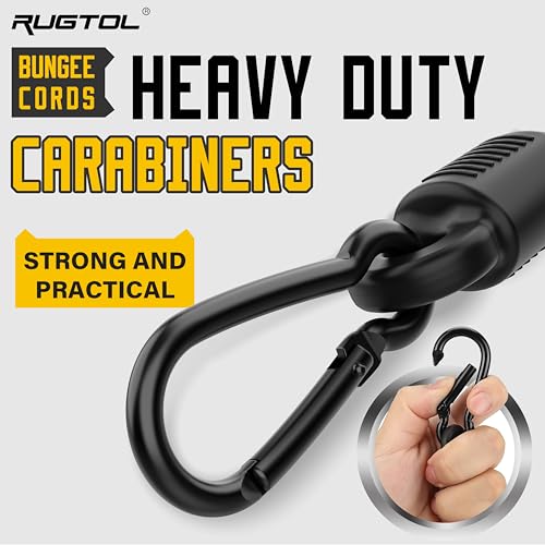 Bungee Cords with Hooks (Blue / 60" - 6 Pack)