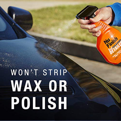 5-in-1 Complete Detailer Spray with Towel by Nu Finish, Preserves and Protects Car Detailing, Includes 1 Microfiber Towel, 22 Oz Spray (5-in-1 Detailer Spray with Towel)