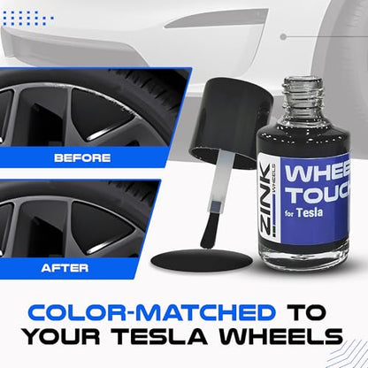 Premium Tesla Wheel Curb Rash Repair Kit for 22" Model X grey Machina wheels (Tesla Model X / 22" Grey Machina)