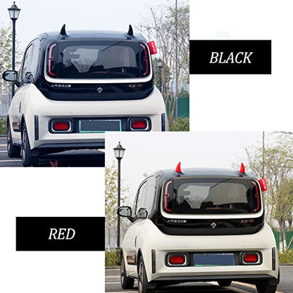 Car 3D Devil Horns Sticker (Classic Black)