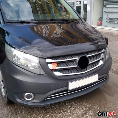 Front Bug Shield Hood Deflector & Window Visor for Mercedes Metris 2016 (Metris 2016-2024 / Deflectors Set)
