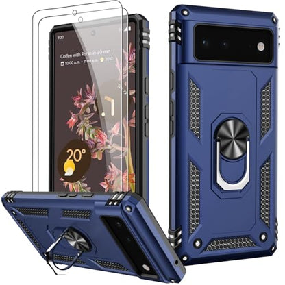 for Google Pixel 6 Case with Screen Protector (Blue / Google Pixel 6)