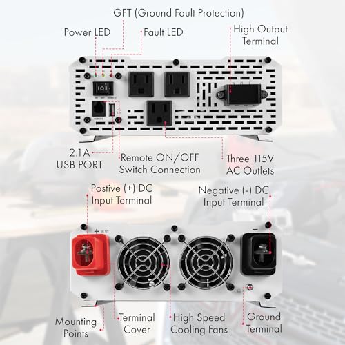 EL3810 Pure Line Inverter 3000 Watt Pure Sine Wave Power Inverter (3000W)