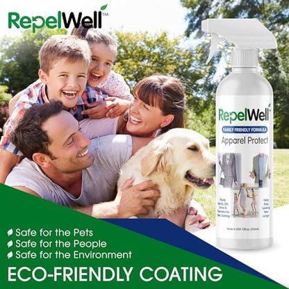 Non Toxic Fabric Protector Spray for Clothing & Apparel (Apparel Protect 12oz)