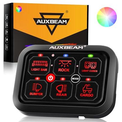6 Gang Switch Panel RA60 3 Modes RGB Dimmable IP65 Waterproof (6 Gang / RGB (Without APP))
