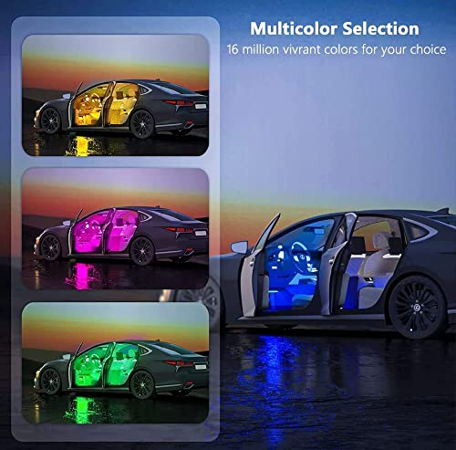 4PCS Car Interior LED Lights (RGB 48 Lights)