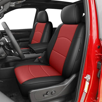 Seat Covers for Ram 2500 (Black+Red / Ram 2019-2026 2500 Full Set)