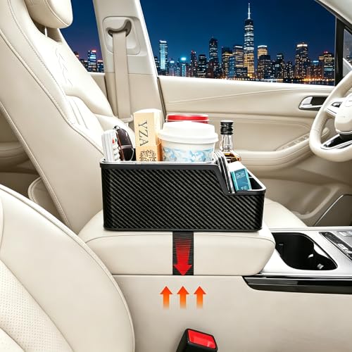 Car Front Seat Organizer with Compartment (black)